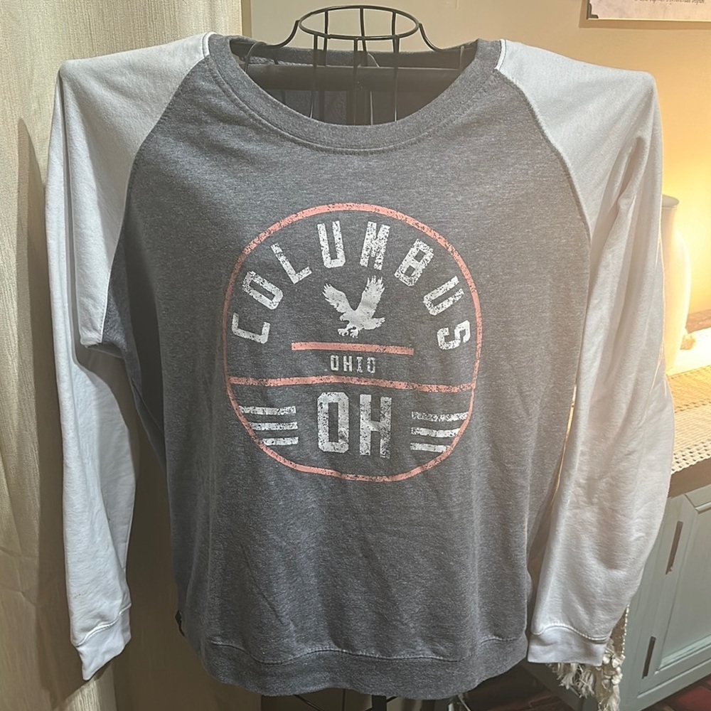 Gray and White Columbus Ohio Sweatshirt - Picture 2 of 8